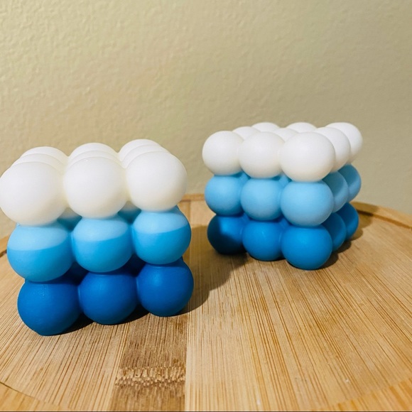 Luxury Bubble Cube Candles Special Order High End One Candle - Picture 2 of 3